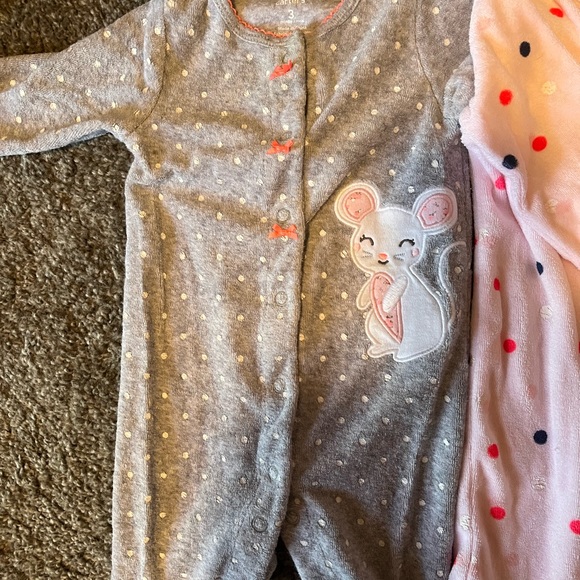 Baby girl Carter Terry Clothe Pj’s Bundle - Picture 5 of 5